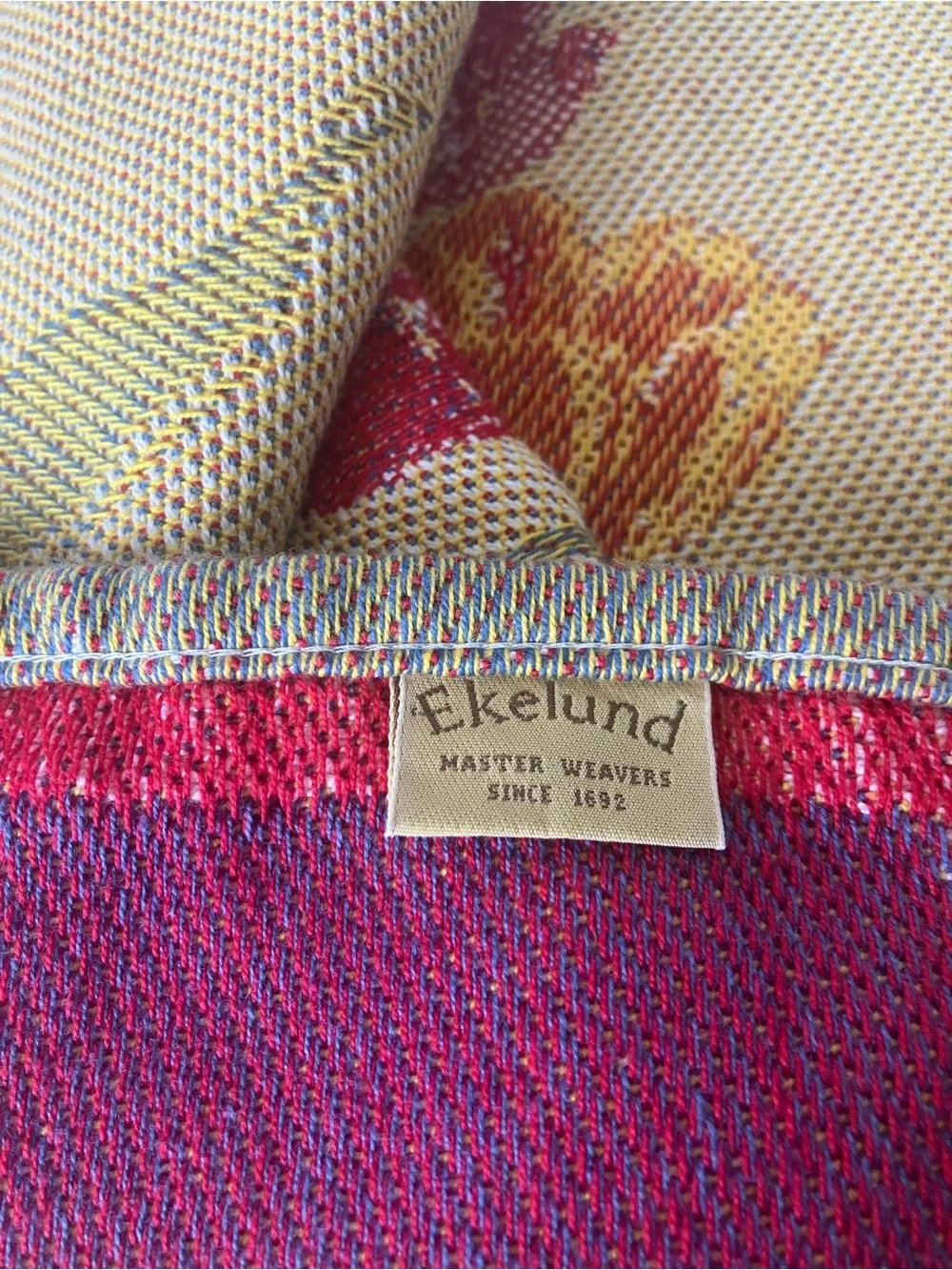 Ekelund kitchen Towel Floral Tulips Made In Sweden EUC 100% Cotton